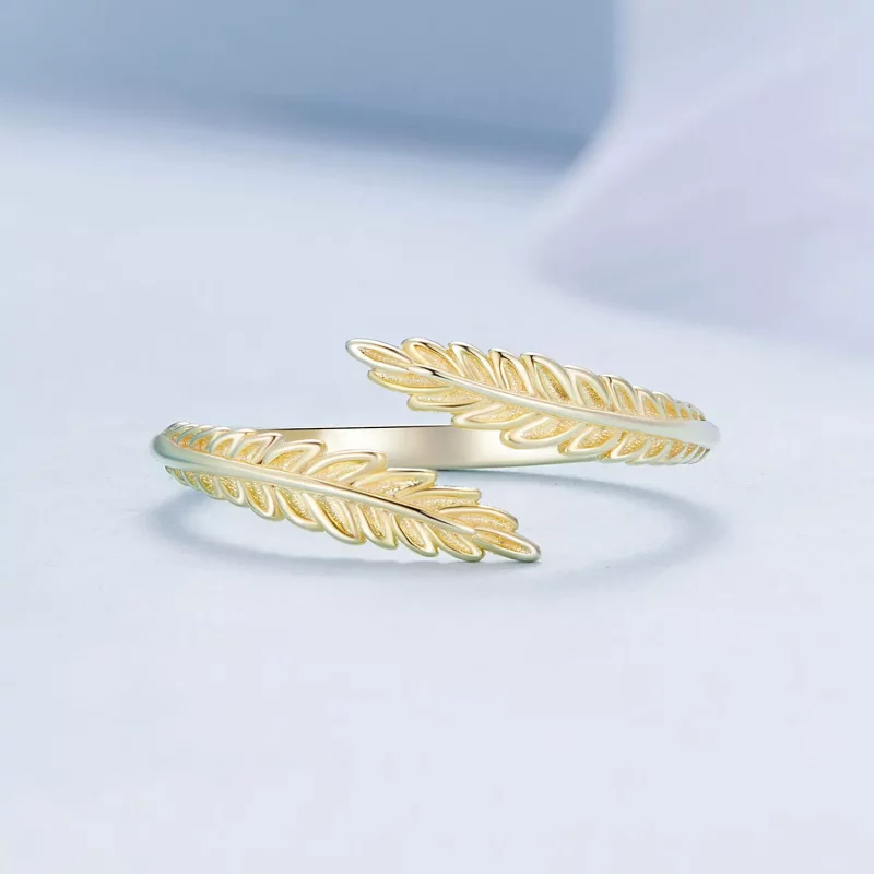 (imagen para) Anillo Pandora Style Leaves Open - BSR485-E - Ver 3