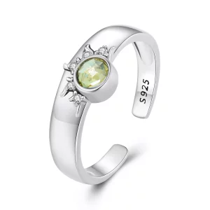 Anillo para parejas estilo Pandora con diseño de sol, luna y estrellas - BSR491-E (imagen para) Anillo para parejas estilo Pandora con diseño de sol, luna y estrellas - BSR491-E