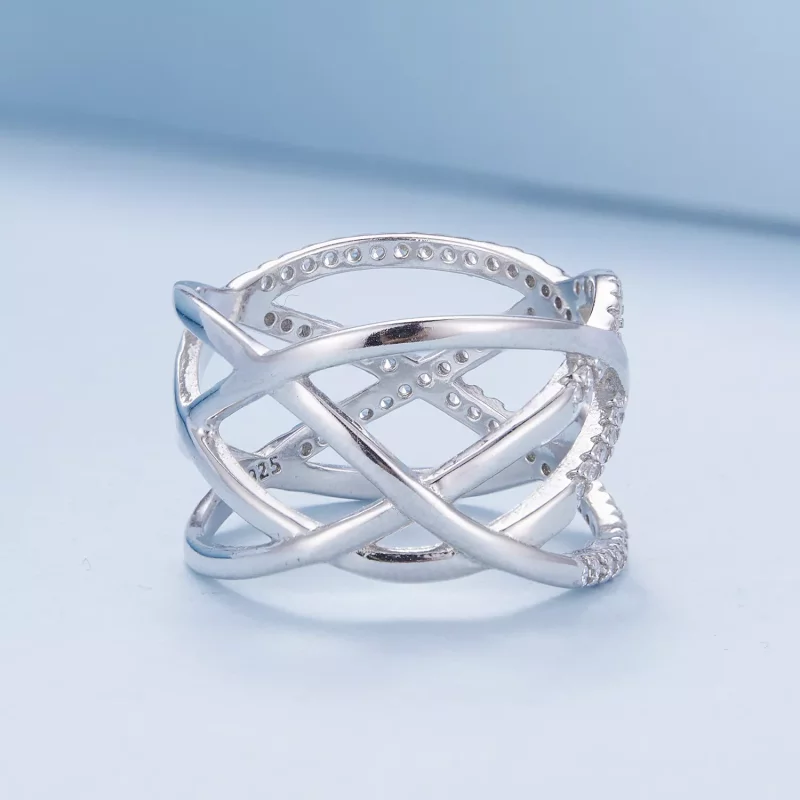 (imagen para) Anillo Samsara estilo Pandora Simple - BSR396 - Ver 4