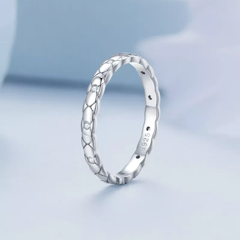 (imagen para) Anillo simple de estilo Pandora - BSR425 - Ver 2