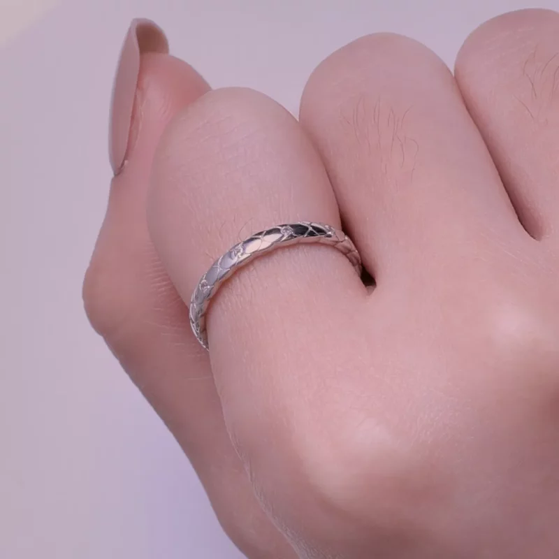(imagen para) Anillo simple de estilo Pandora - BSR425 - Ver 6