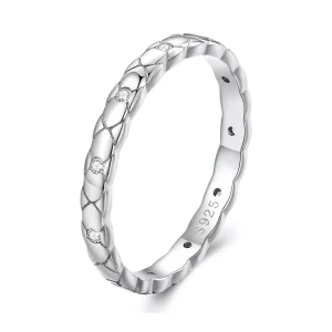 (imagen para) Anillo simple de estilo Pandora - BSR425