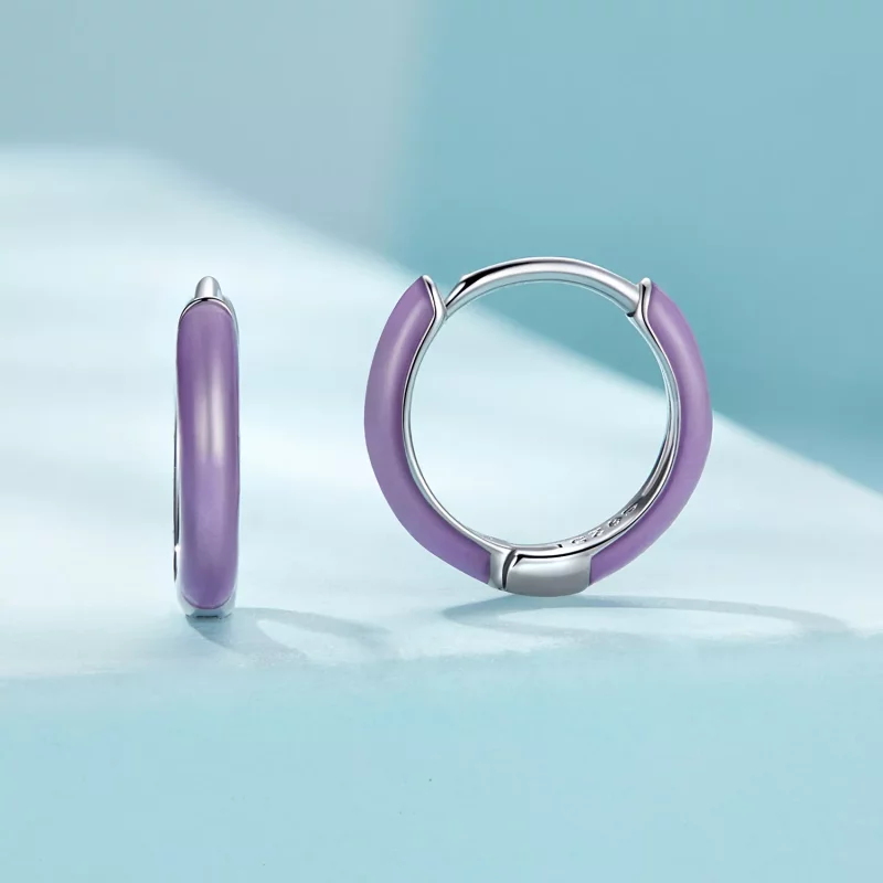 (imagen para) Aretes de Aro Luminosos al Estilo Pandora - SCE1644 - Ver 2