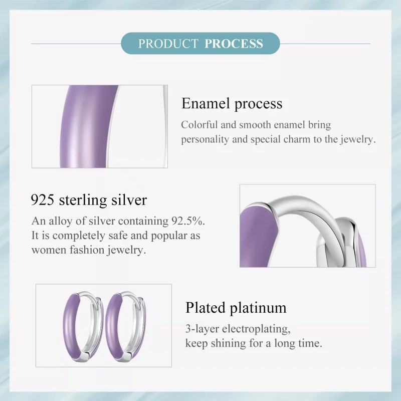 (imagen para) Aretes de Aro Luminosos al Estilo Pandora - SCE1644 - Ver 7