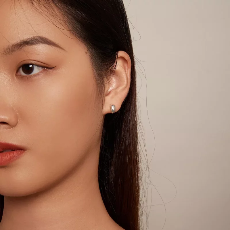 (imagen para) Aretes de Estilo Pandora con Forma de Luna - SCE1632 - Ver 7