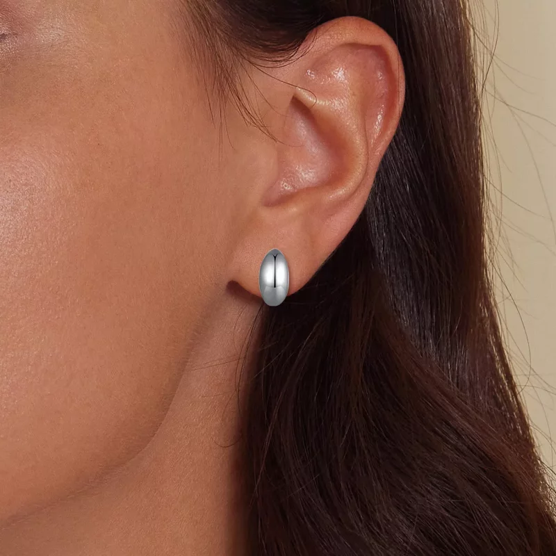 (imagen para) Aretes de Estilo Pandora con Forma de Luna - SCE1632 - Ver 9