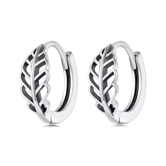 (imagen para) Aretes estilo Pandora con hojas de otoño - SCE1636