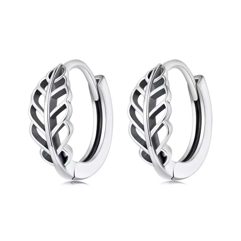 (imagen para) Aretes estilo Pandora con hojas de otoño - SCE1636