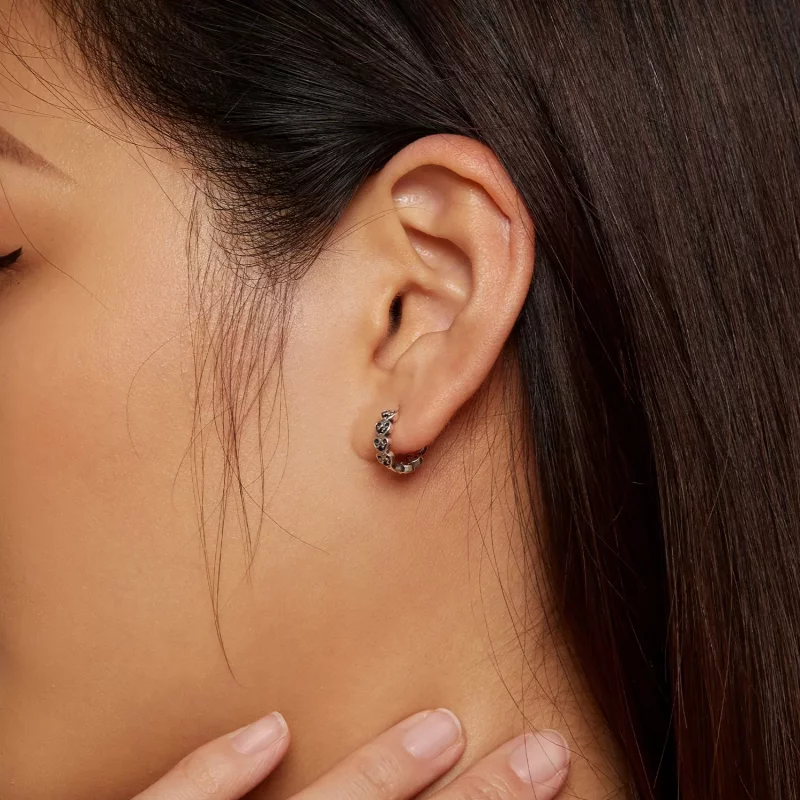 (imagen para) Aretes estilo Pandora en forma de corazón - SCE1613 - Ver 6