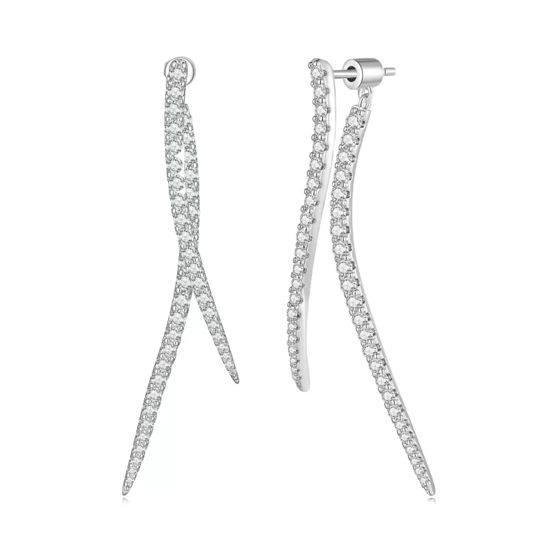 (imagen para) Aretes largos con borla inteligente estilo Pandora - YIE227