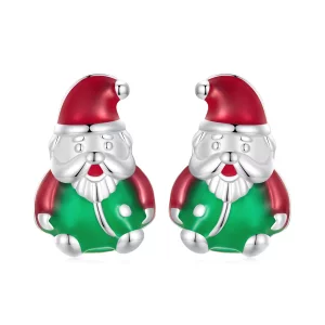 Aretes navideños estilo Pandora que brillan en la oscuridad - BSE918 (imagen para) Aretes navideños estilo Pandora que brillan en la oscuridad - BSE918