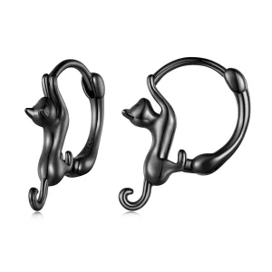 (imagen para) Aretes tipo Pandora con diseño de gato - SCE1488-LD