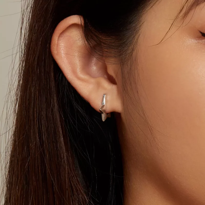 (imagen para) Aros de Estilo Pandora con Estrellas - SCE1615 - Ver 7
