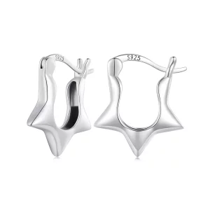 (imagen para) Aros de Estilo Pandora con Estrellas - SCE1615