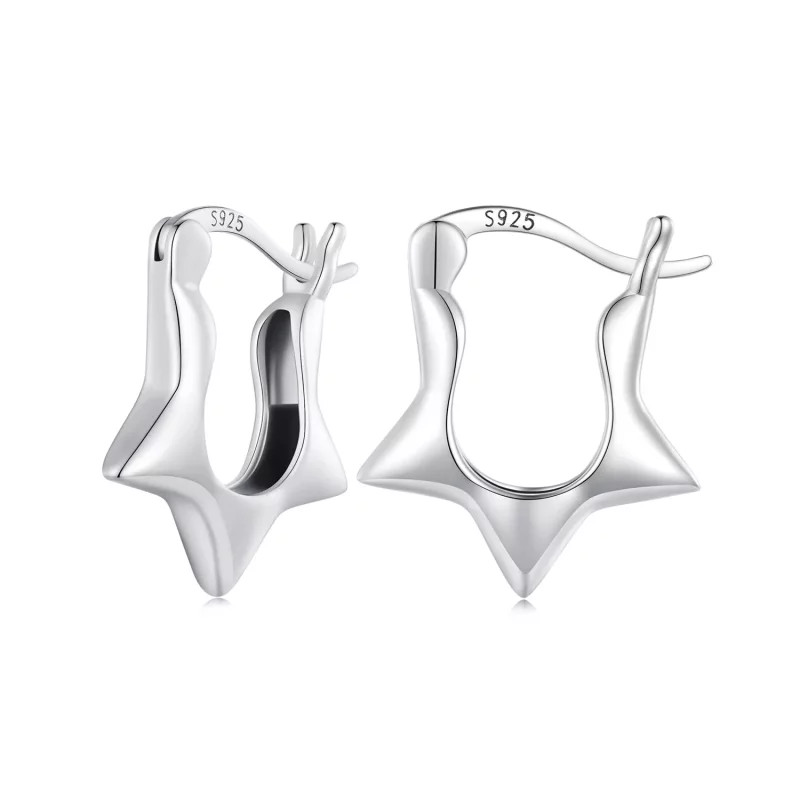 (imagen para) Aros de Estilo Pandora con Estrellas - SCE1615