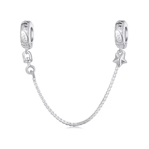 (imagen para) Cadena de seguridad con patrón estilo Pandora - SCC2620