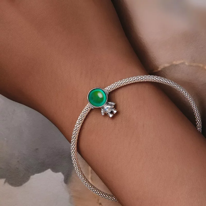 (imagen para) Charm de astronauta con sensor de calor estilo Pandora - BSC578-CF - Ver 10