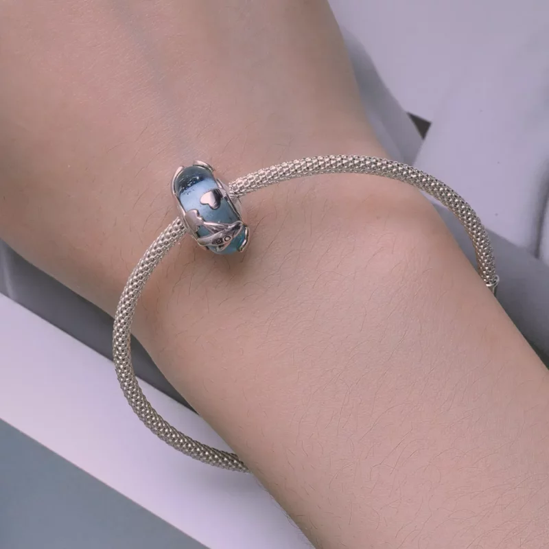 (imagen para) Charm de avión con acabado brillante estilo Pandora - SCC2482 - Ver 6