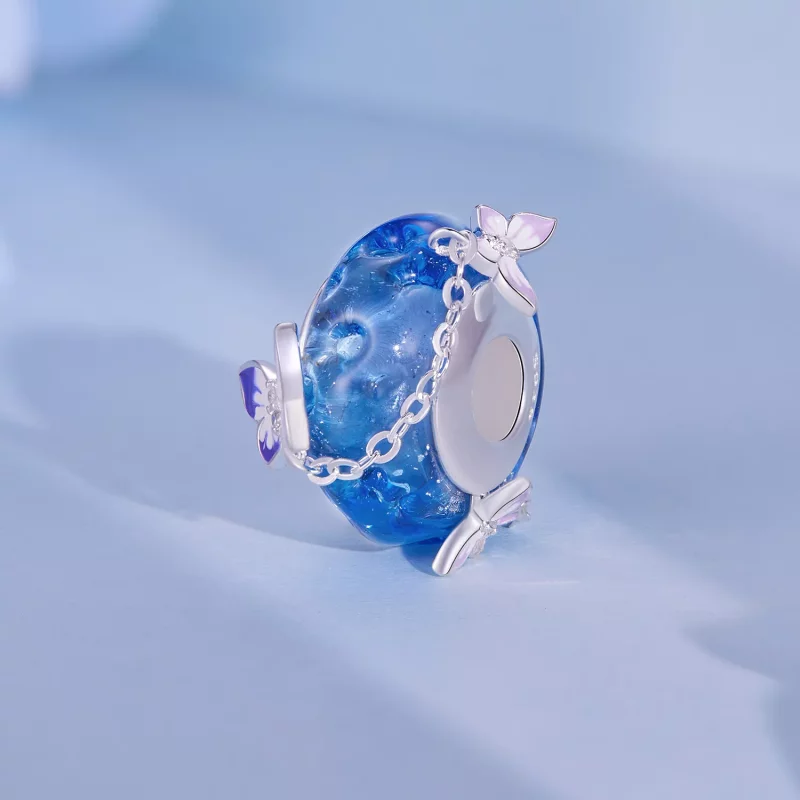 (imagen para) Charm de borla con mariposa estilo Pandora - SCC2461 - Ver 2