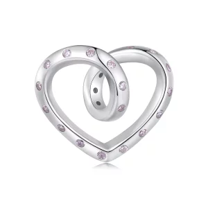 (imagen para) Charm de Corazón Enredado al Estilo Pandora - BSC928