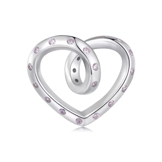 (imagen para) Charm de Corazón Enredado al Estilo Pandora - BSC928