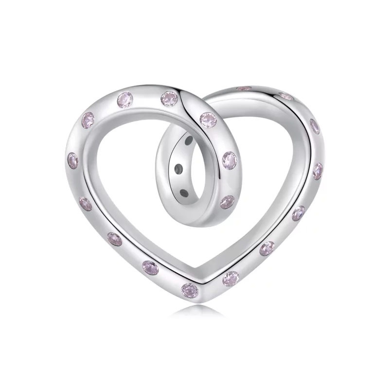 (imagen para) Charm de Corazón Enredado al Estilo Pandora - BSC928