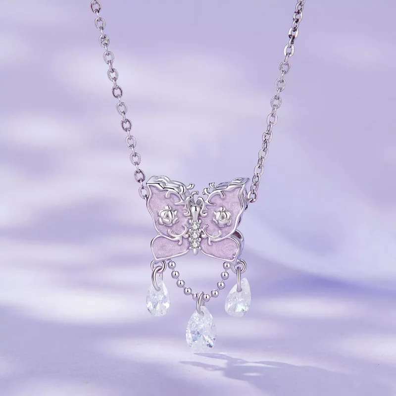 (imagen para) Charm de estilo Pandora con mariposa - SCC2543 - Ver 2