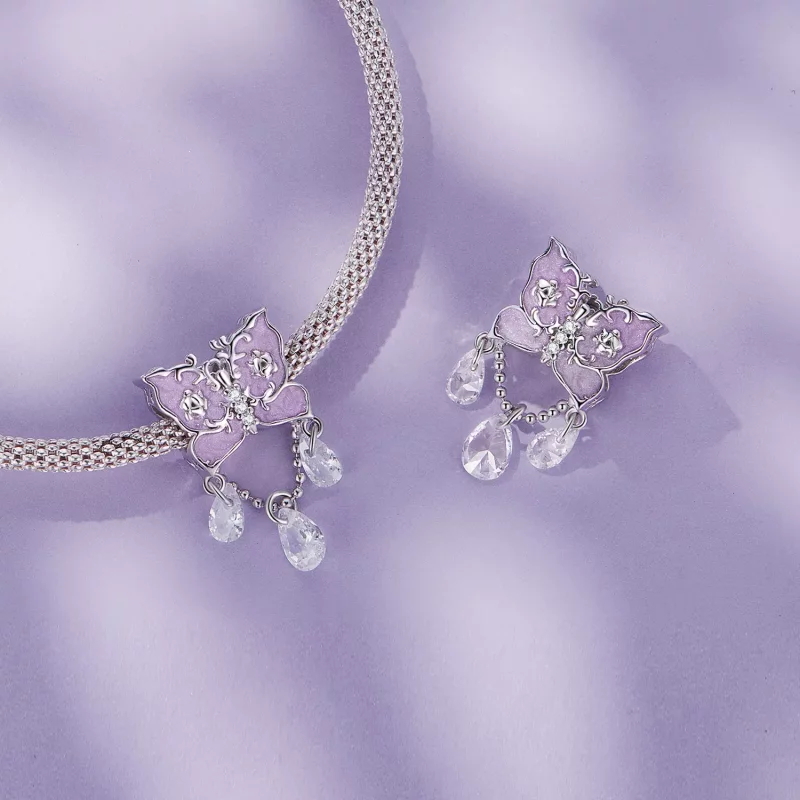(imagen para) Charm de estilo Pandora con mariposa - SCC2543 - Ver 4