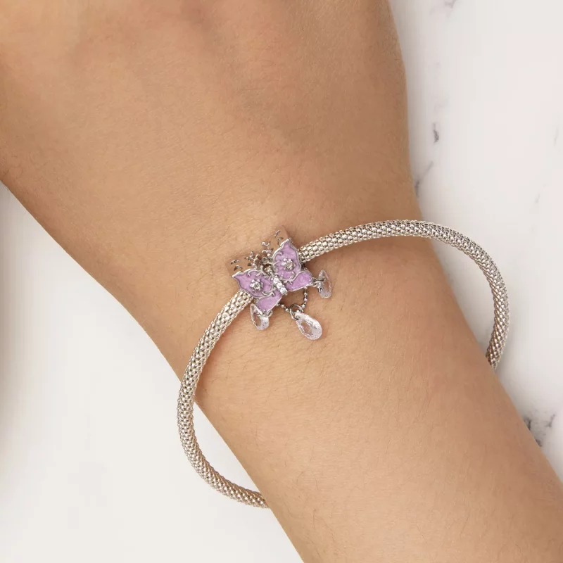 (imagen para) Charm de estilo Pandora con mariposa - SCC2543 - Ver 5