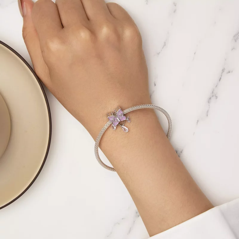(imagen para) Charm de estilo Pandora con mariposa - SCC2543 - Ver 6