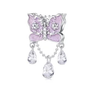 (imagen para) Charm de estilo Pandora con mariposa - SCC2543