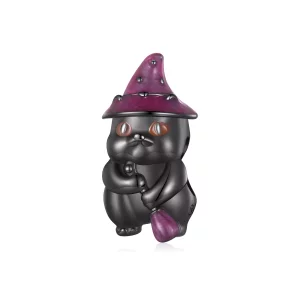 Charm de gato bruja estilo Pandora para Halloween - SCC2625 (imagen para) Charm de gato bruja estilo Pandora para Halloween - SCC2625