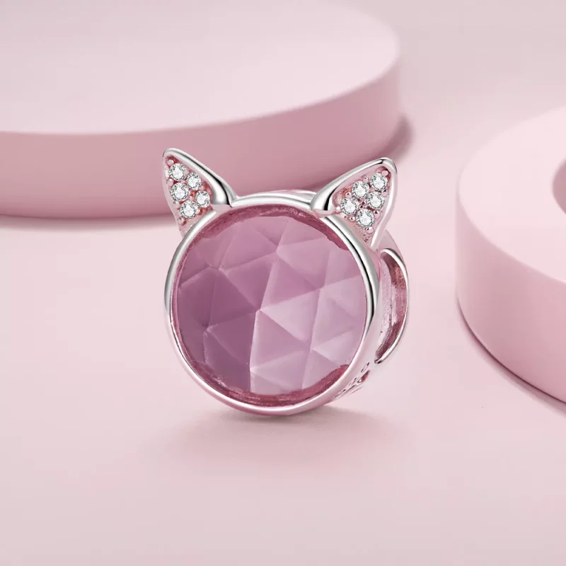 (imagen para) Charm de Gato Lindo al Estilo Pandora - SCC2579 - Ver 2