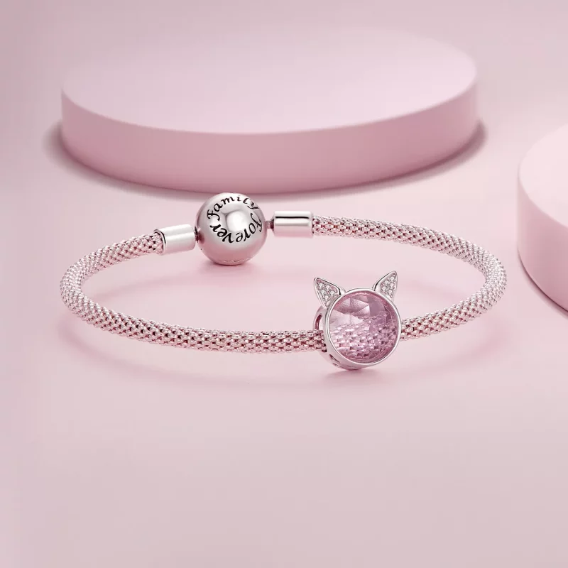 (imagen para) Charm de Gato Lindo al Estilo Pandora - SCC2579 - Ver 5