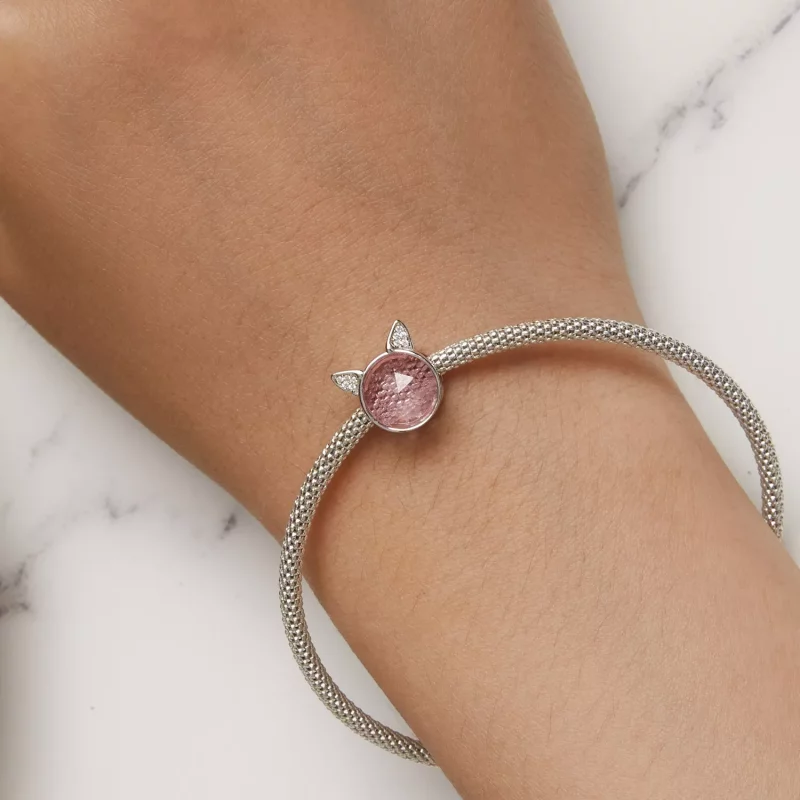 (imagen para) Charm de Gato Lindo al Estilo Pandora - SCC2579 - Ver 7