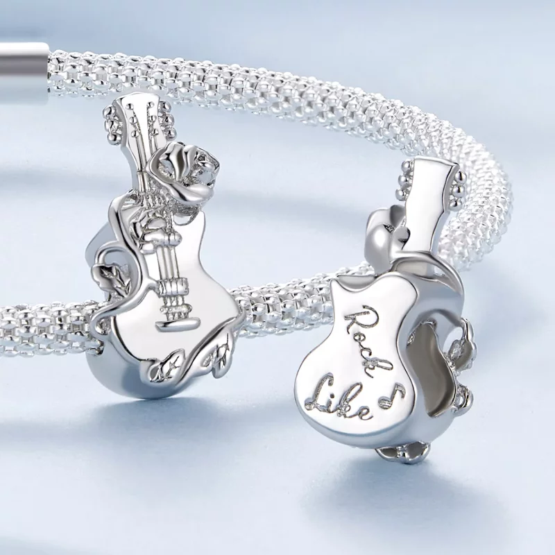 (imagen para) Charm de guitarra estilo Pandora - BSC813 - Ver 4