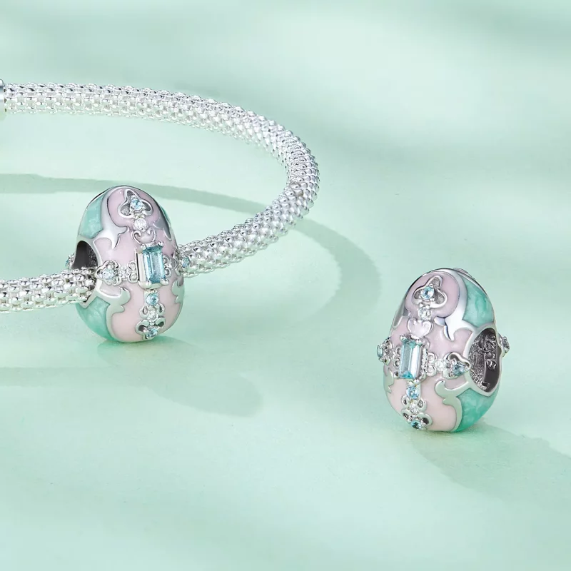 (imagen para) Charm de huevo de Pascua al estilo de Pandora - BSC781 - Ver 4