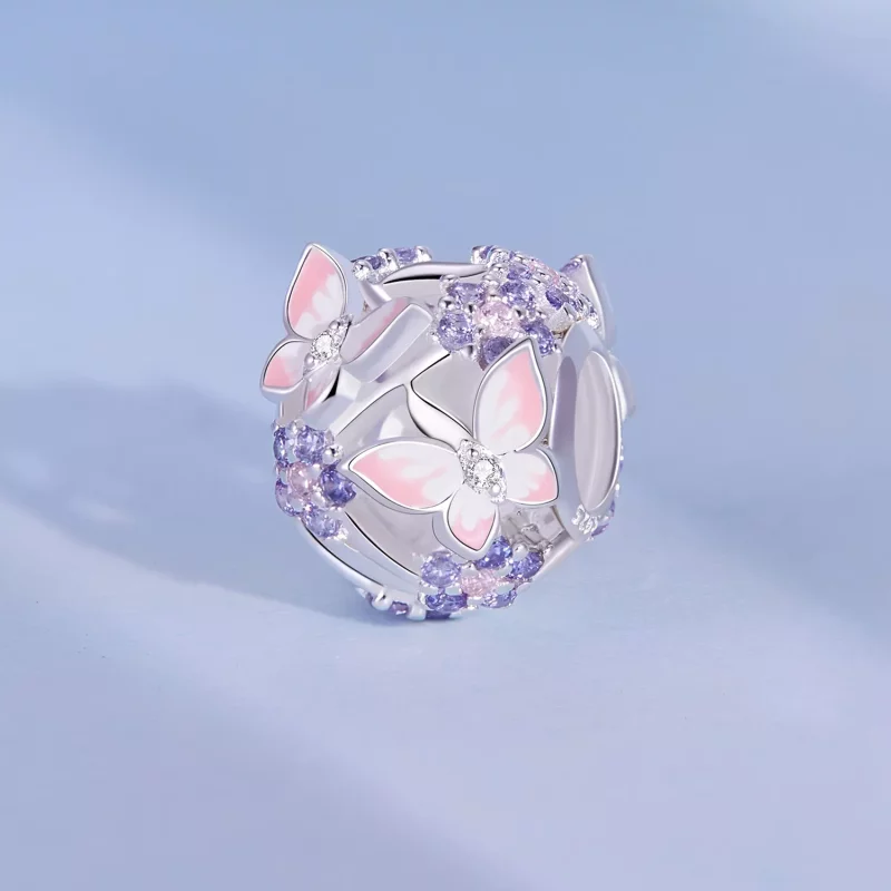 (imagen para) Charm de Mariposa con Circonita de Estilo Pandora - SCC2463 - Ver 2