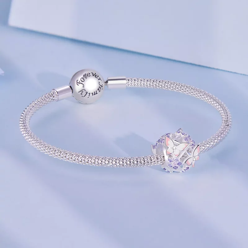(imagen para) Charm de Mariposa con Circonita de Estilo Pandora - SCC2463 - Ver 5