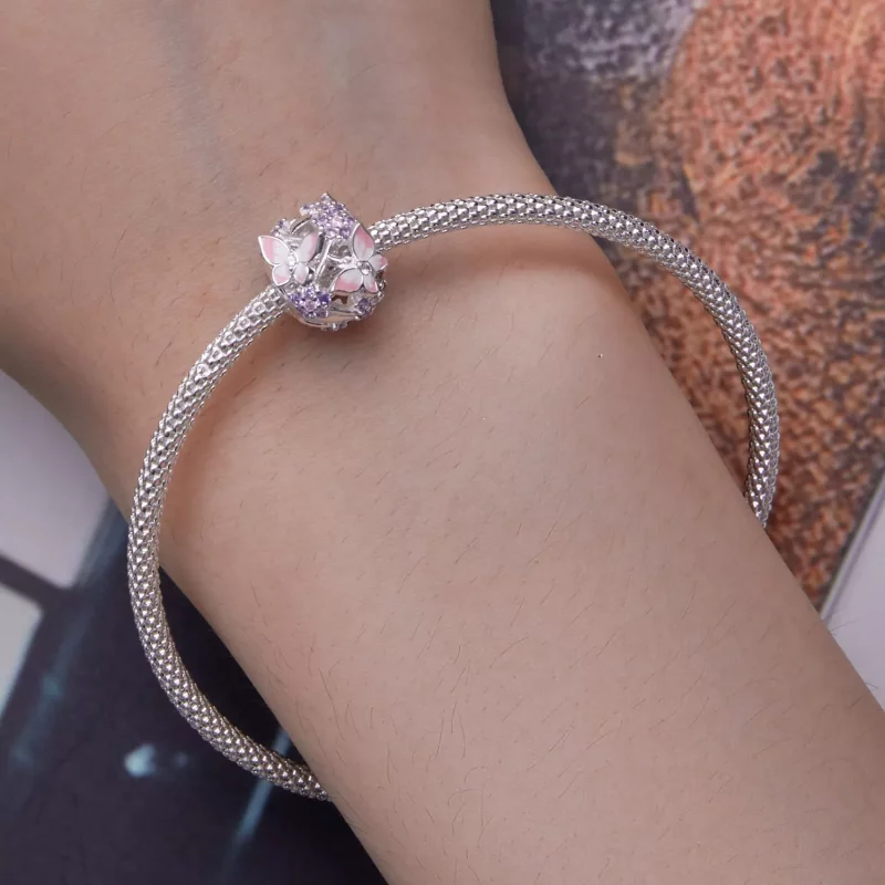 (imagen para) Charm de Mariposa con Circonita de Estilo Pandora - SCC2463 - Ver 6