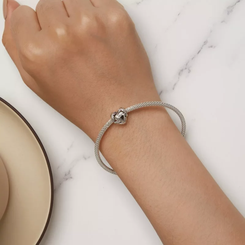 (imagen para) Charm de Mariposa en Forma de Corazón al Estilo Pandora - SCC2576 - Ver 6
