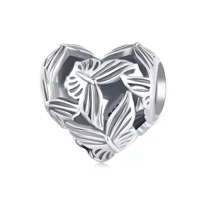 (imagen para) Charm de Mariposa en Forma de Corazón al Estilo Pandora - SCC2576
