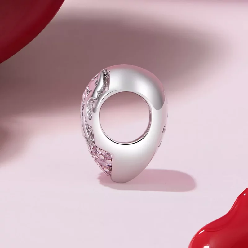 (imagen para) Charm en forma de corazón con estilo de Pandora para Acción de Gracias - BSC923 - Ver 3