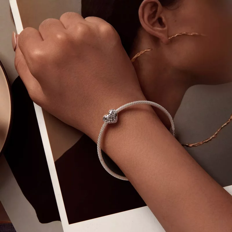 (imagen para) Charm en forma de corazón con estilo de Pandora para Acción de Gracias - BSC923 - Ver 6