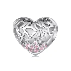 (imagen para) Charm en forma de corazón con estilo de Pandora para Acción de Gracias - BSC923