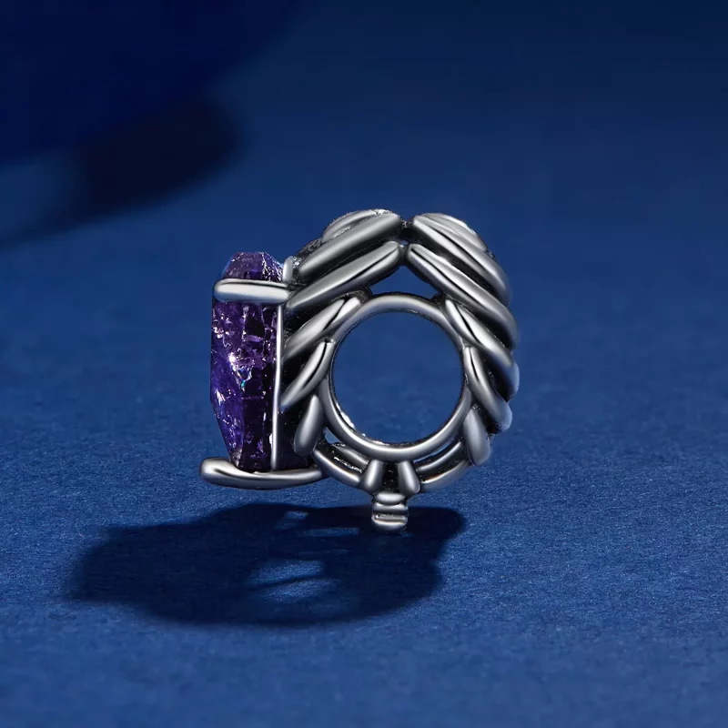 (imagen para) Charm estilo Pandora con corazón de esqueleto - BSC910 - Ver 3