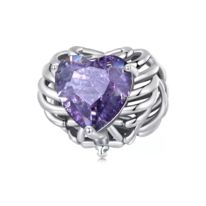 (imagen para) Charm estilo Pandora con corazón de esqueleto - BSC910