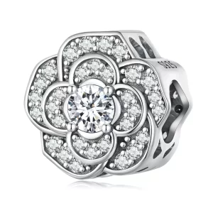 (imagen para) Charm estilo Pandora con diseño de Camelia - SCC2493