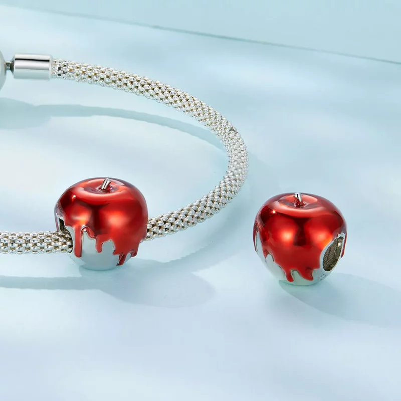 (imagen para) Charm estilo Pandora con forma de manzana - SCC2644 - Ver 4