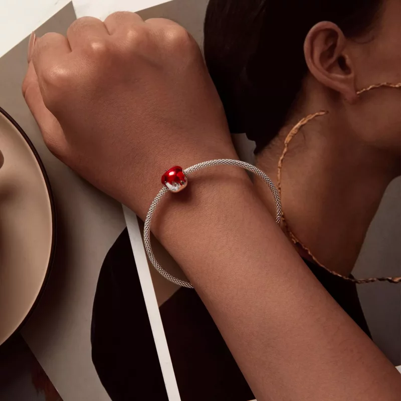 (imagen para) Charm estilo Pandora con forma de manzana - SCC2644 - Ver 6